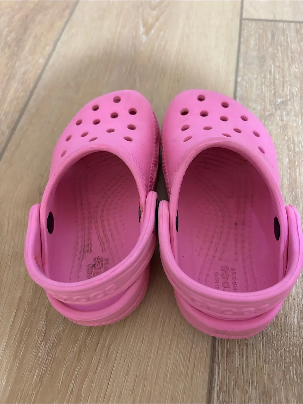 CROCS Kids Classic Clog Sandals in Bright Pink